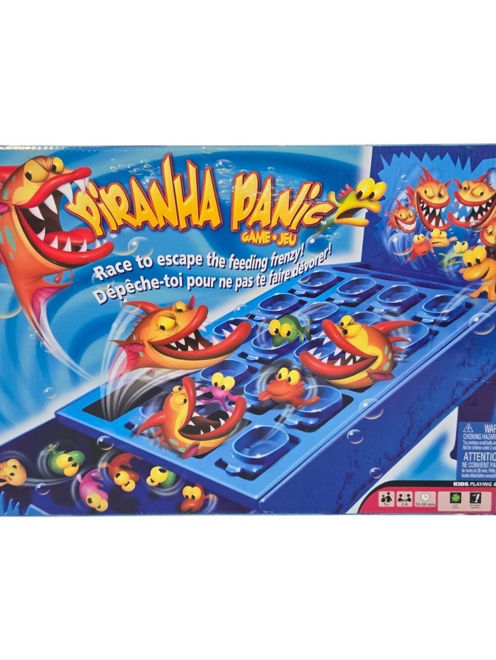 Piranha Panic Game Mattel Vintage 2005 w/Box **COMPLETE**